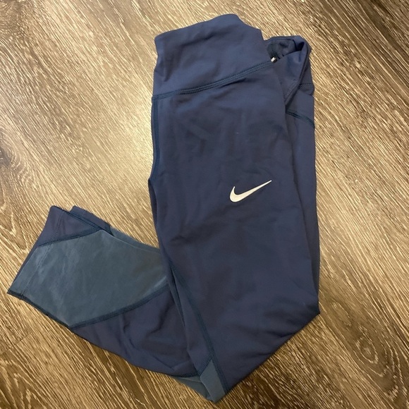 soulcycle Pants - Nike x soulcycle navy blue cropped leggings